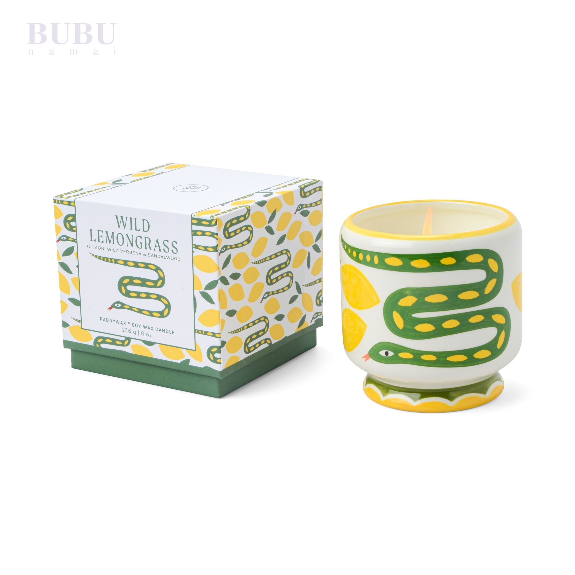 Keramikinė kvepianti žvakė „Citrininė gyatė“2