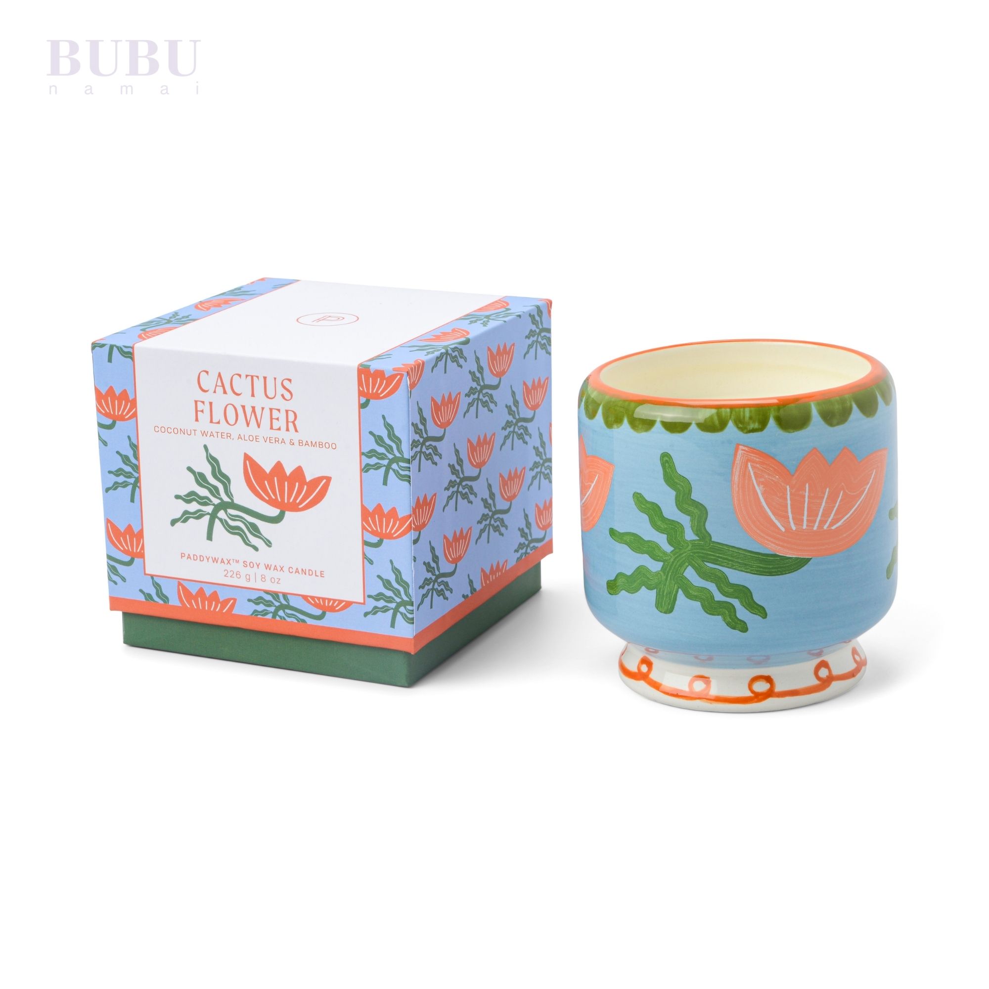 Keramikinė kvepianti žvakė „Kaktuso gėlė“1