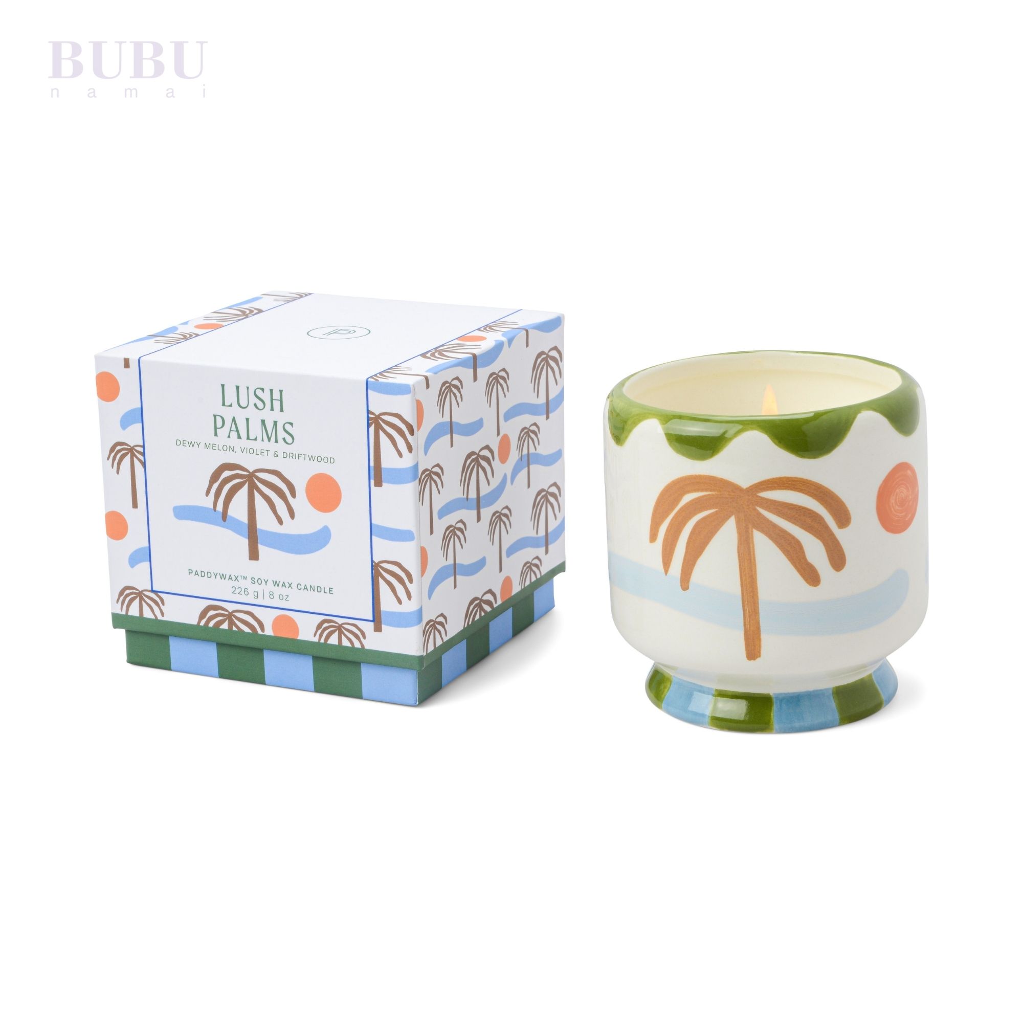 Keramikinė kvepianti žvakė „Palmė“2