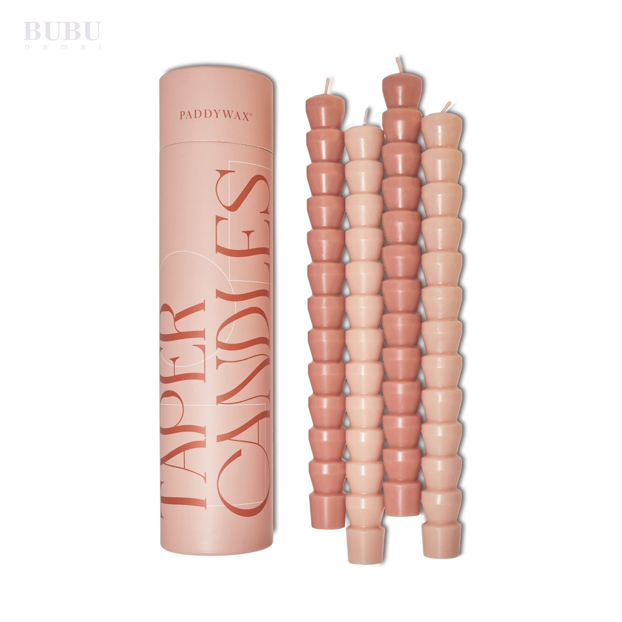 Roziniu ir svelniai rausvu kuginiu zvakiu rinkinys